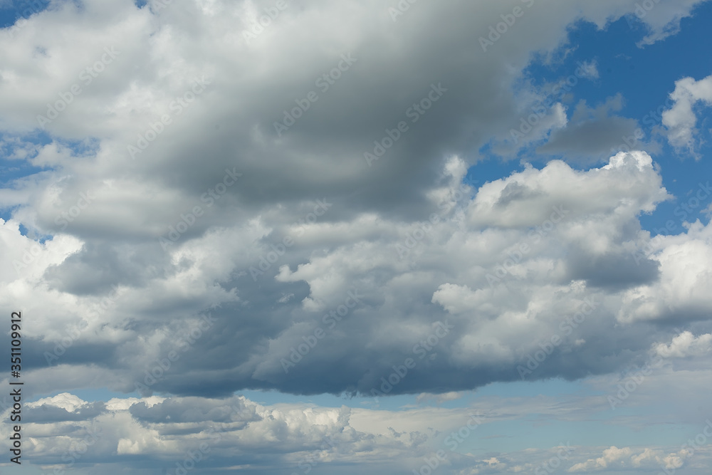 Fototapeta premium blue sky background with white clouds.