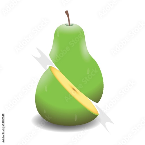 sliced pear