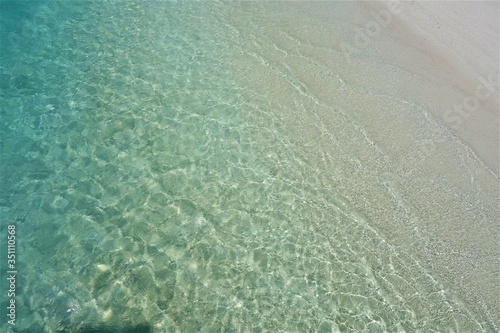 リゾート（モルディブ）　透明な海とビーチ