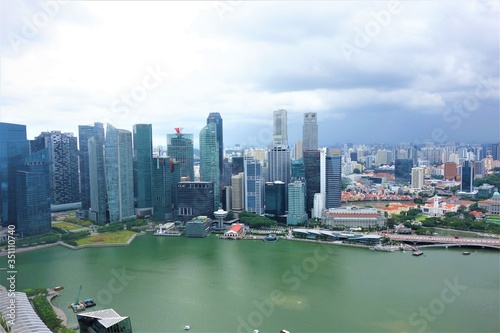 シンガポール 上空写真