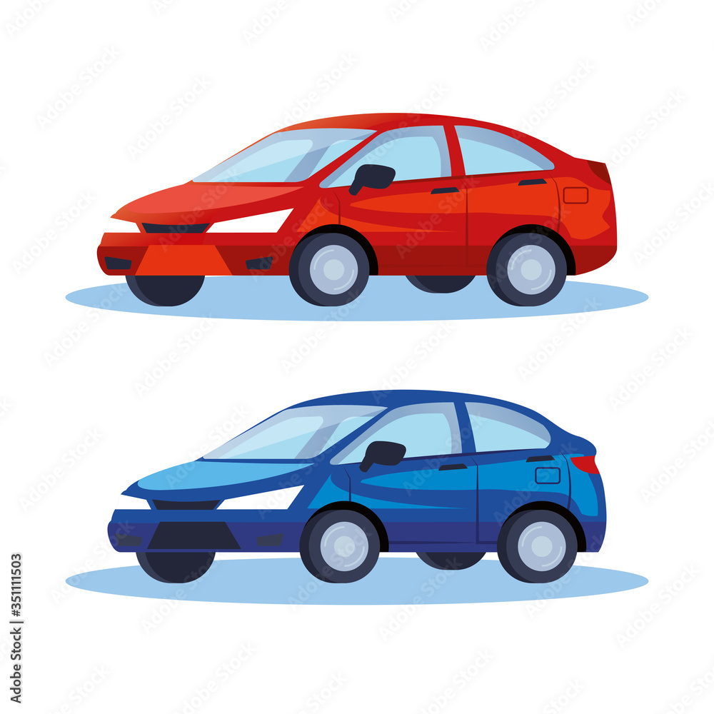 sedan cars vehicles transport icons vector illustration design sedan cars vehicles transport icons vector illustration design