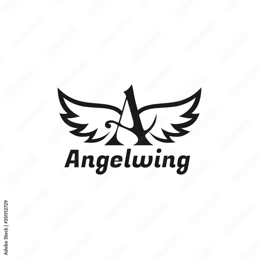 Angel Logo Design Vector Illustration Template Idea