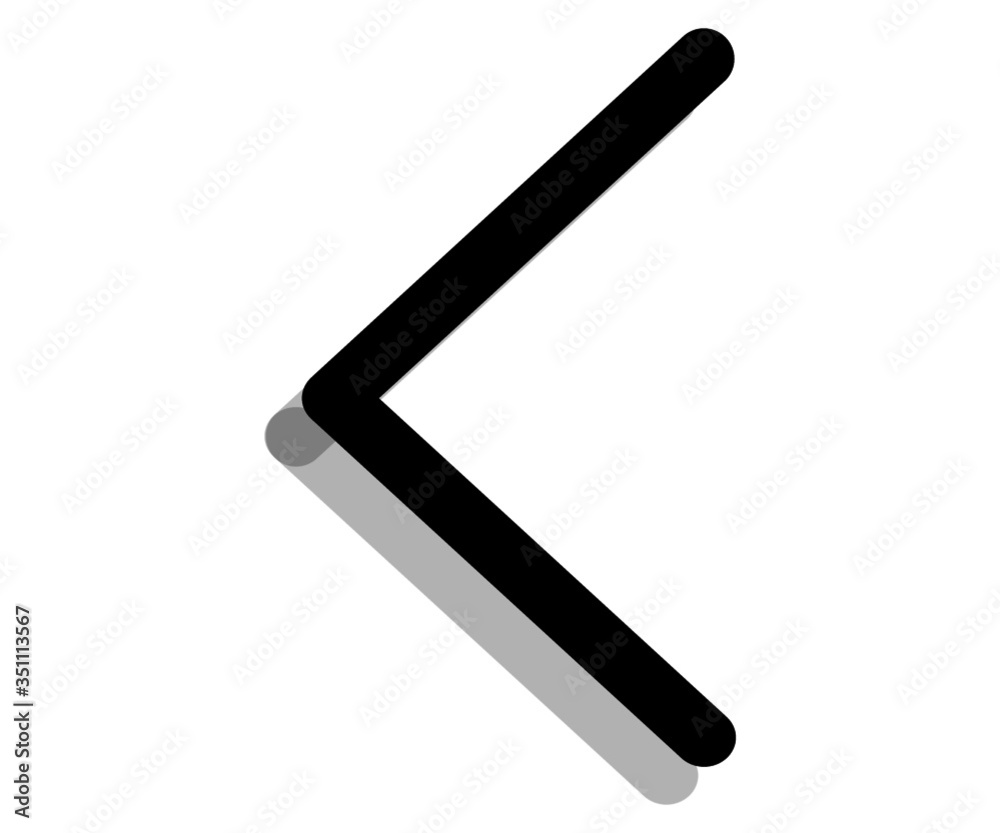 Left Direction Arrow icon vector for web and app Left Direction Arrow icon vector for web and app
