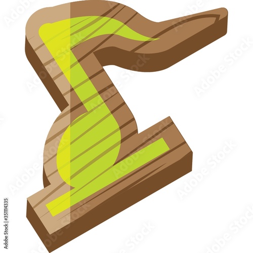 eighth note with ledger line below