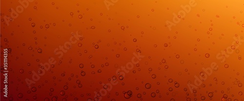 Air bubbles of cola, soda drink, beer or water texture abstract background. Dynamic fizzy carbonated motion, transparent aqua with randomly moving underwater fizzing droplets, realistic 3d vector