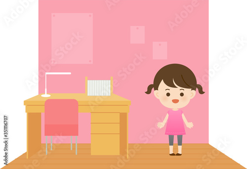 子供部屋にいる女の子