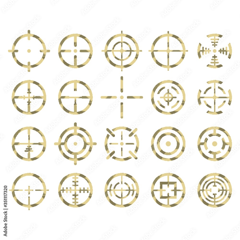 Set of cross hairs Set of cross hairs
