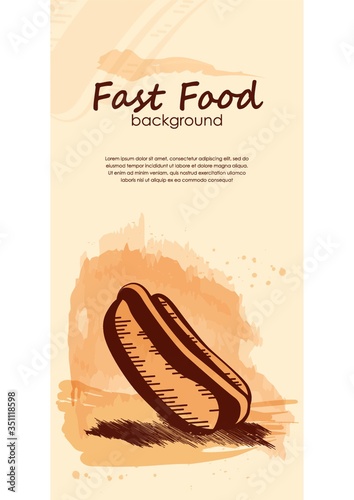 Fast food background