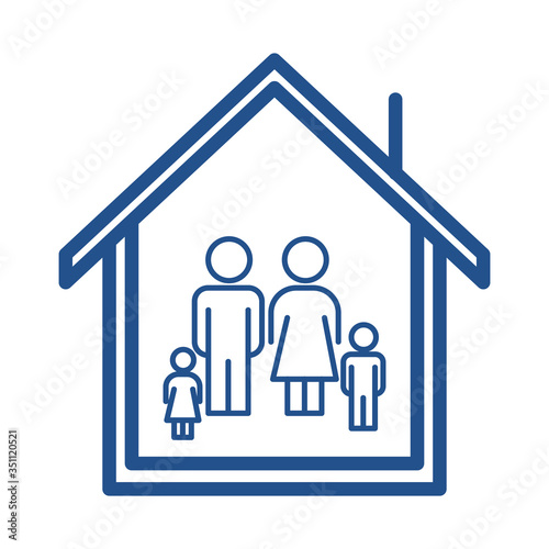 stay home,stay safe icon design, flat style trendy collection