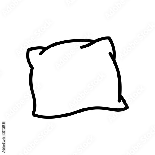 pillow icon design vector template