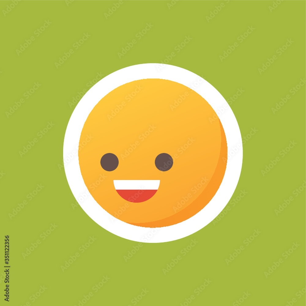 Fototapeta premium Smiling emoticon