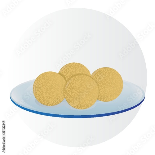 Chinese dim sum dessert