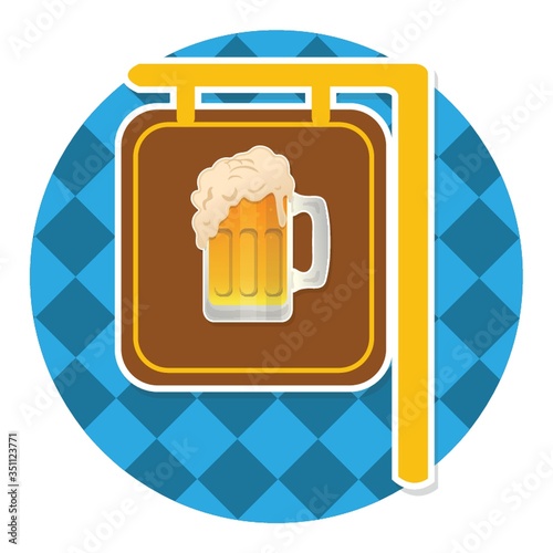 beer wooden signboard