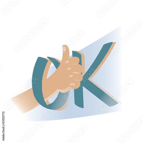 hand showing ok gesture
