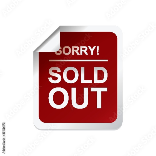 sorry sold out label