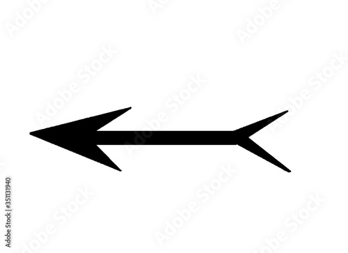 Arrow with tail fins