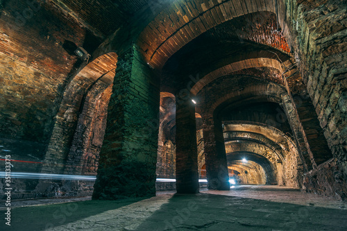 Underground Tunnel Street in Guanajuato Mexico.