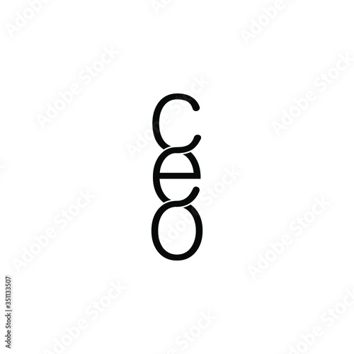 ceo letter original monogram logo design