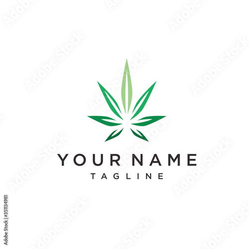 Canabis leaf vector illustration icon design. Medical Marijuana, Cannabis Medical Symbol Icon Illustration