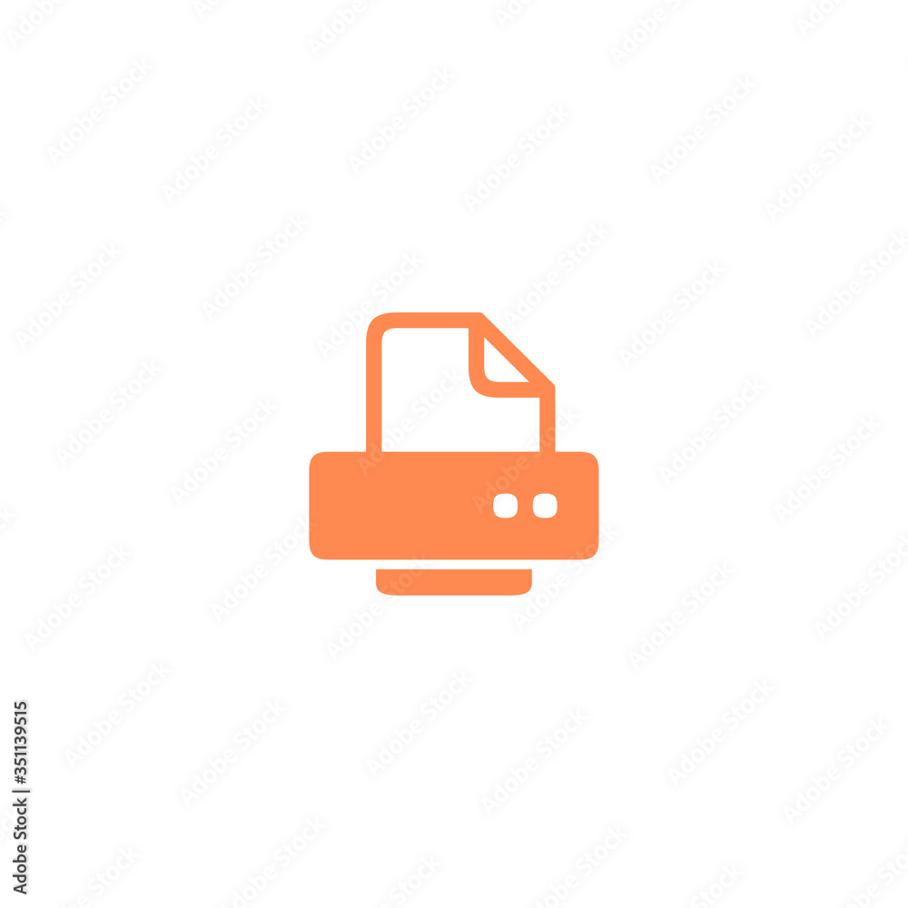 
Vector printer logo template can be edited. printer icon