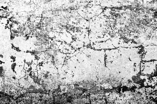Texture of a concrete wall with cracks and scratches which can be used as a background