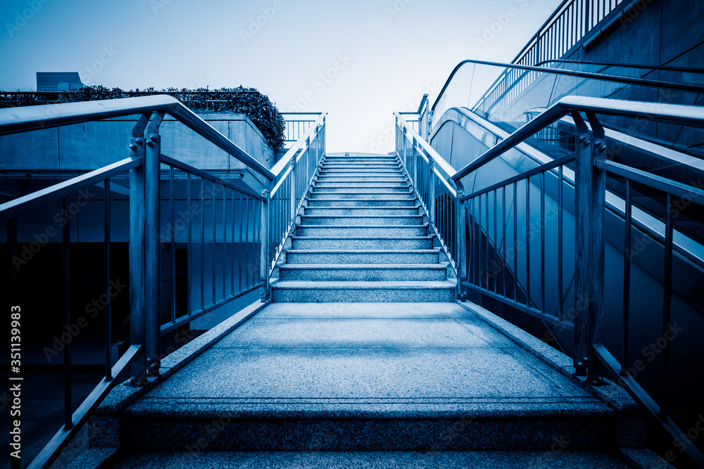 The stairs in the outdoor, urban abstract landscape. The stairs in the outdoor, urban abstract landscape.