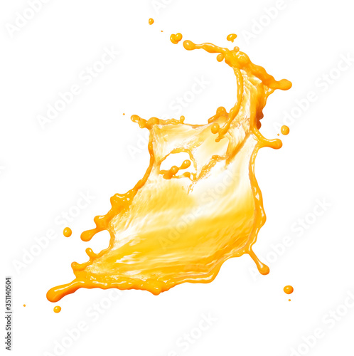 Canvas Print splash of orange juice