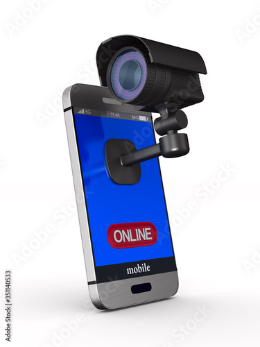 phone and security camera o...