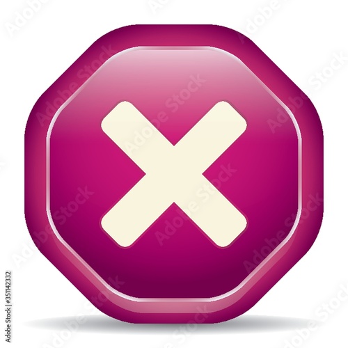 A cancel button illustration.
