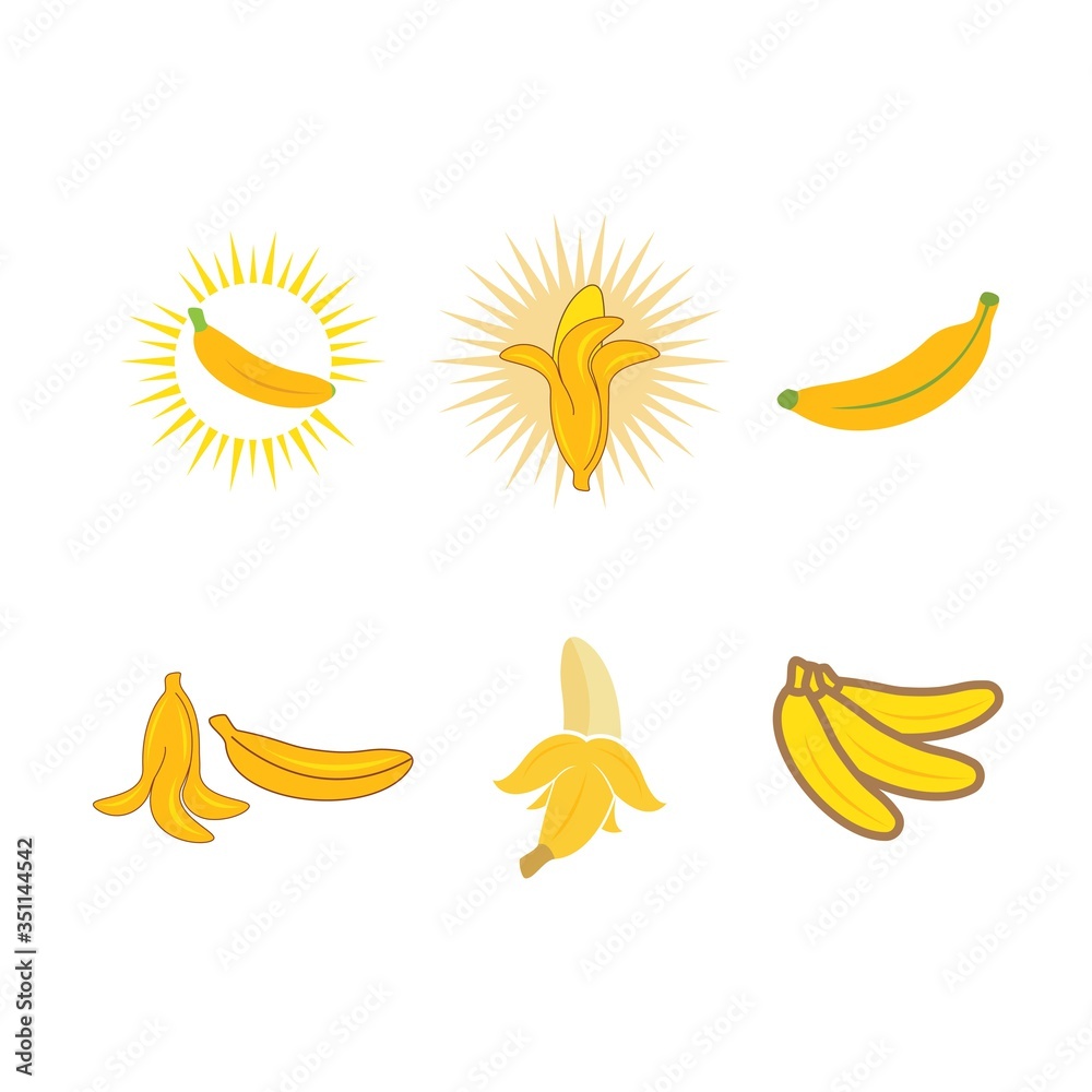 Banana logo illustration Banana logo illustration