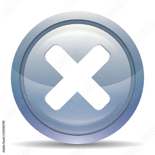 A cancel button illustration.