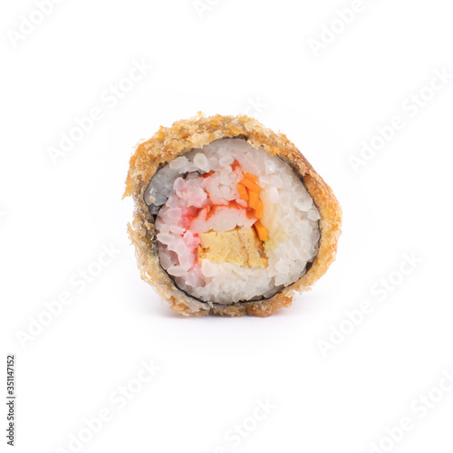 sushi roll isolated on white background