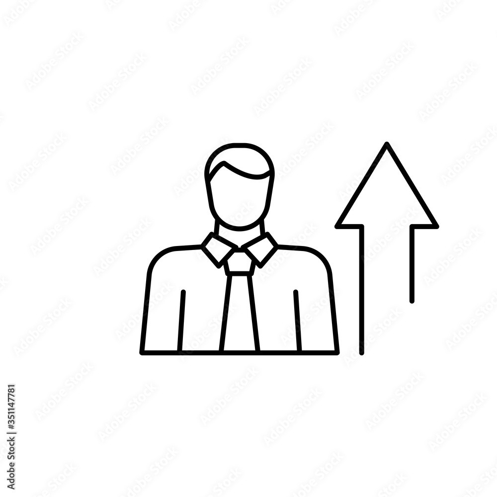Skills line icon. Development and growth, career symbol. logo. Outline design editable stroke. For yuor design. Stock - Vector illustration. Skills line icon. Development and growth, career symbol. logo. Outline design editable stroke. For yuor design. Stock - Vector illustration.