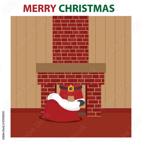 santa in the chimney