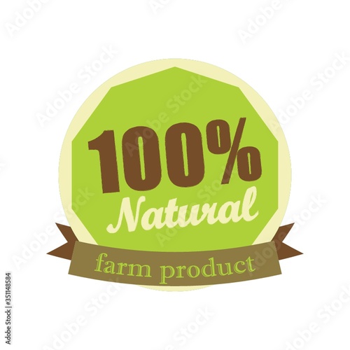 natural farm product label