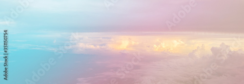 Sky and cloud background with a pastel colored © Takorn
