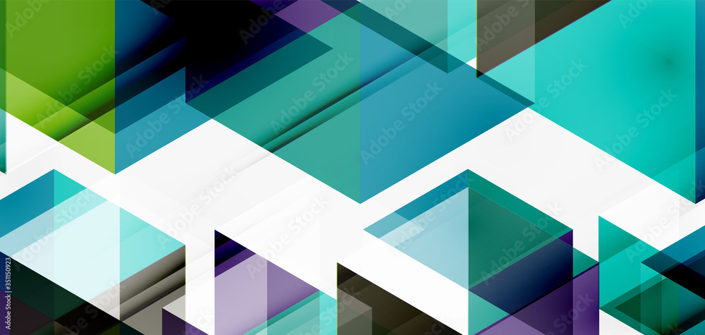 Geometric abstract background, mosaic triangle and hexagon shapes. Trendy abstract layout template for business or technology presentation, internet poster or web brochure cover, wallpaper Geometric abstract background, mosaic triangle and hexagon shapes. Trendy abstract layout template for business or technology presentation, internet poster or web brochure cover, wallpaper