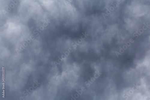 close up of dark gray clouds in sky