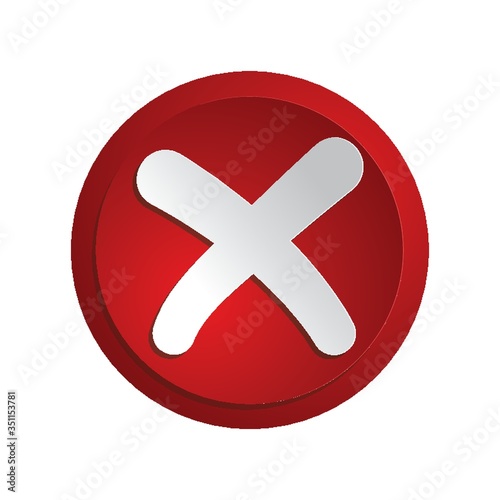 A cancel button illustration.