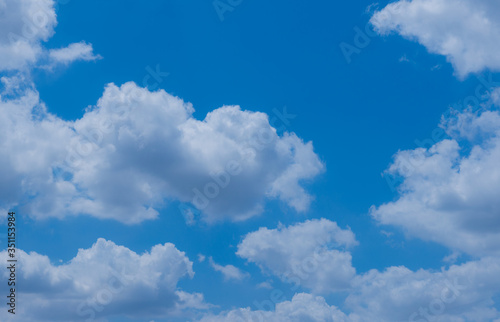 Fototapeta Naklejka Na Ścianę i Meble -  Blue Sky With Clouds backgrounders