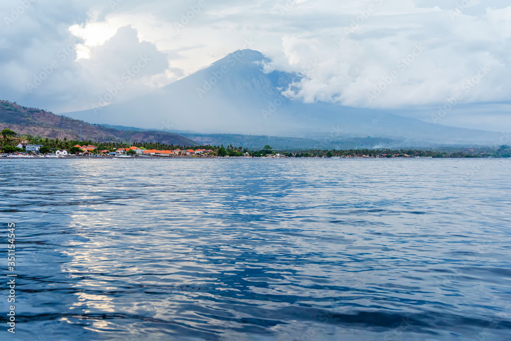 Beautiful balinese landscape view. Bali, Indonesia