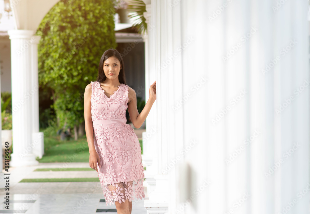 Portrait of Asian woman smiling and relaxing Portrait of Asian woman smiling and relaxing