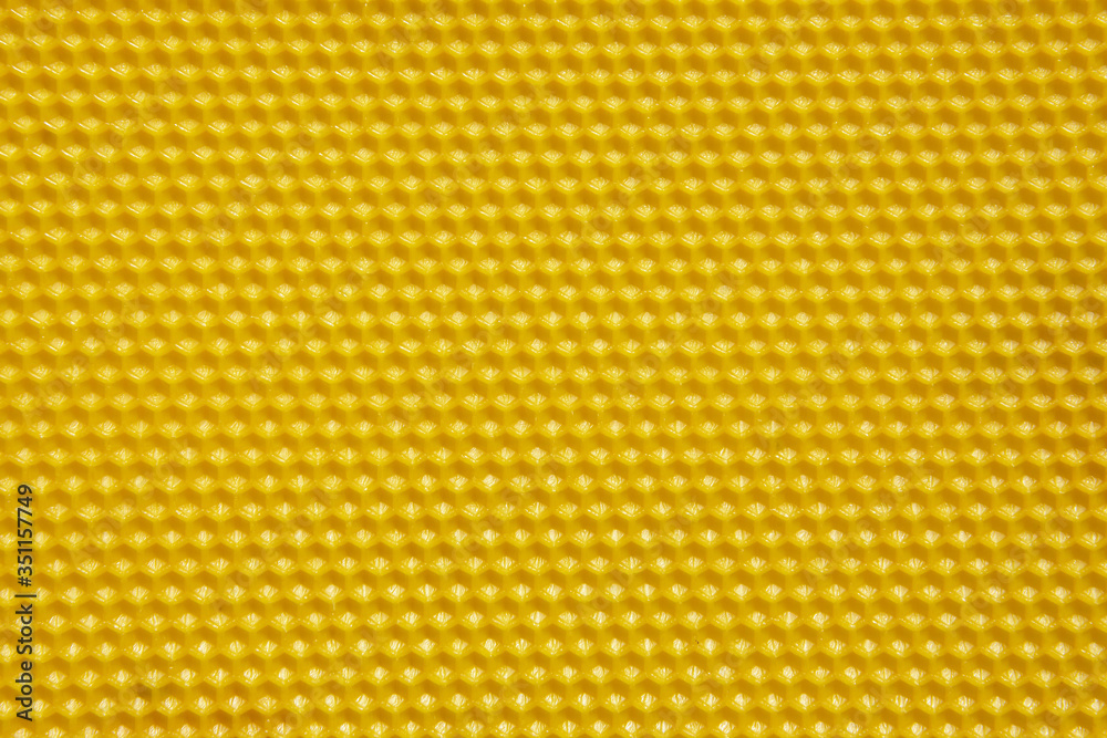 closeup view of empty honeycomb.