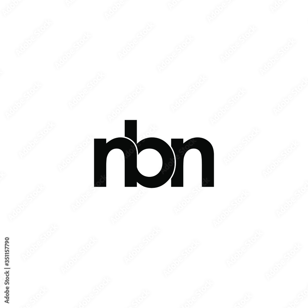 nbn letter original monogram logo design nbn letter original monogram logo design
