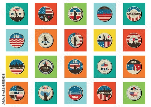 American badges