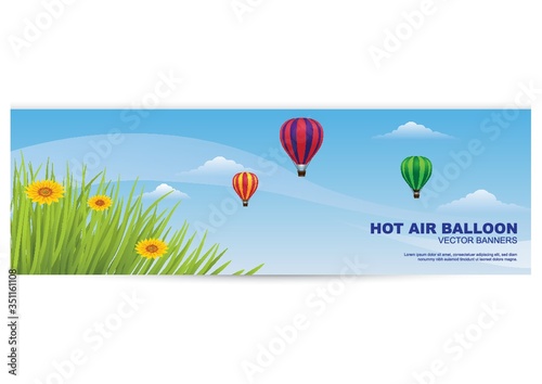 hot air balloon banner