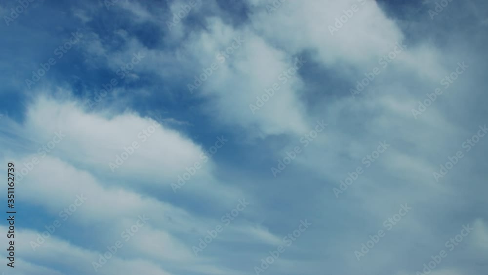 Timelapse of clouds on blue sky Timelapse of clouds on blue sky