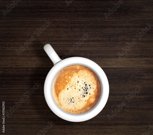 3d illustration white coffee cup