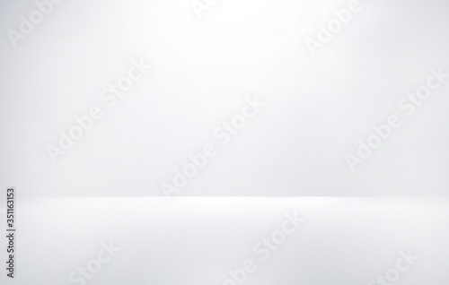 Gray white rays light gradient abstract background blurred. empty studio room backdrop wallpaper use for showcase or product your. copy space for text