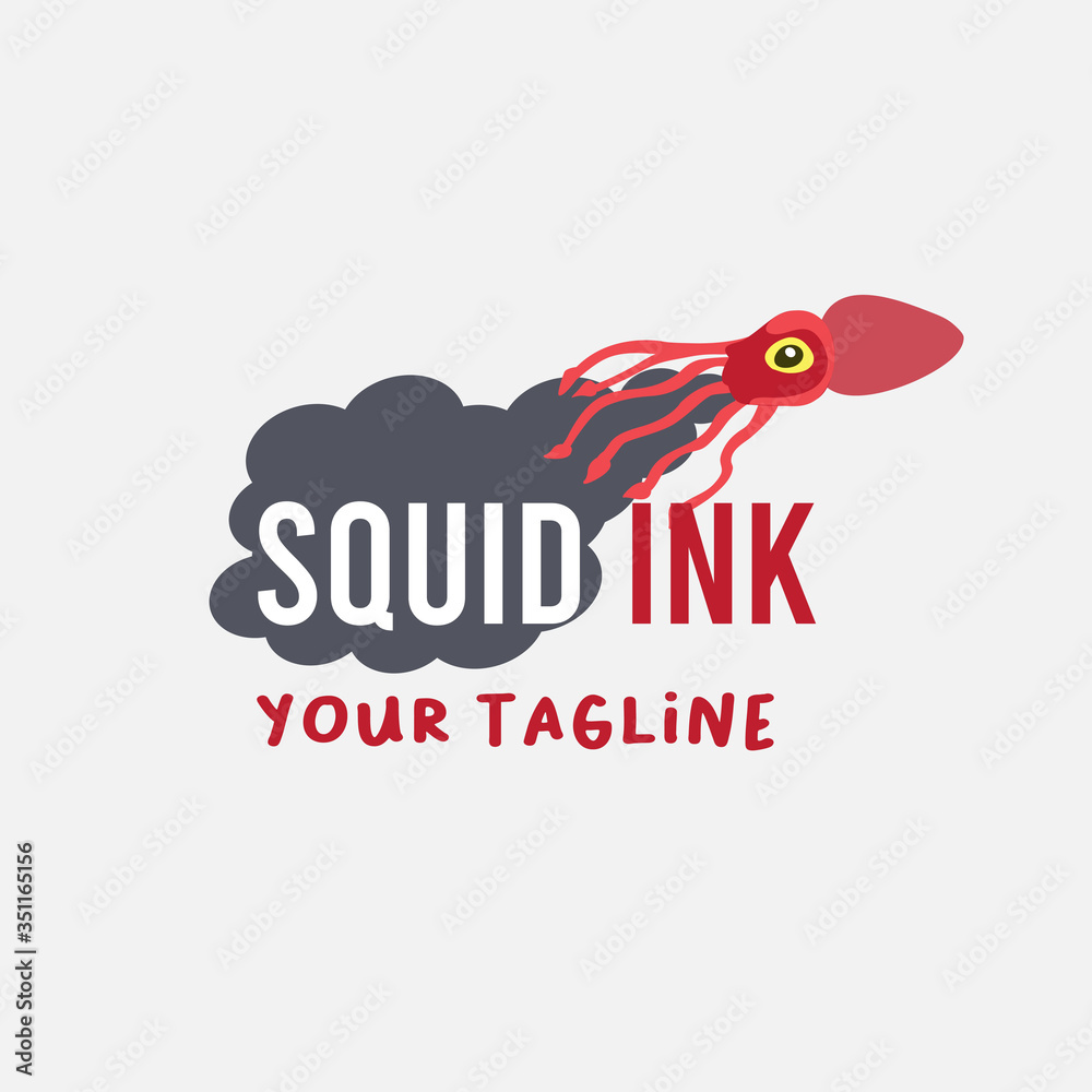 Fényképezés squid logo ink simple